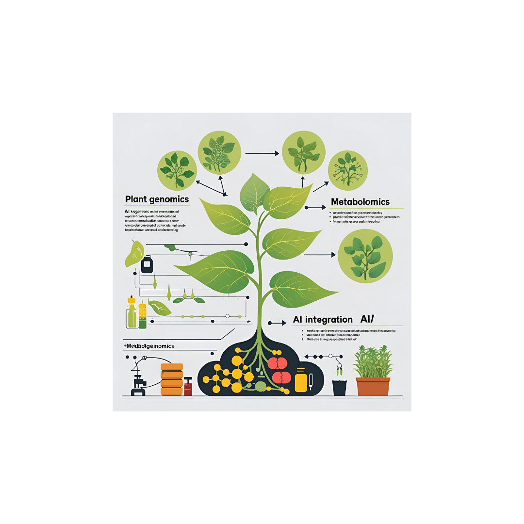 Plant genomics × AI × Metabolomics